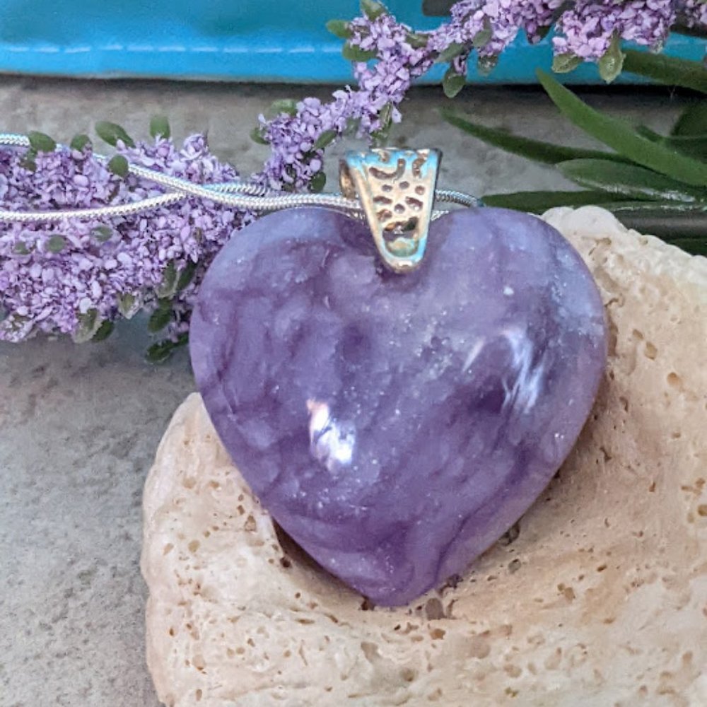 Purple Heart Necklace